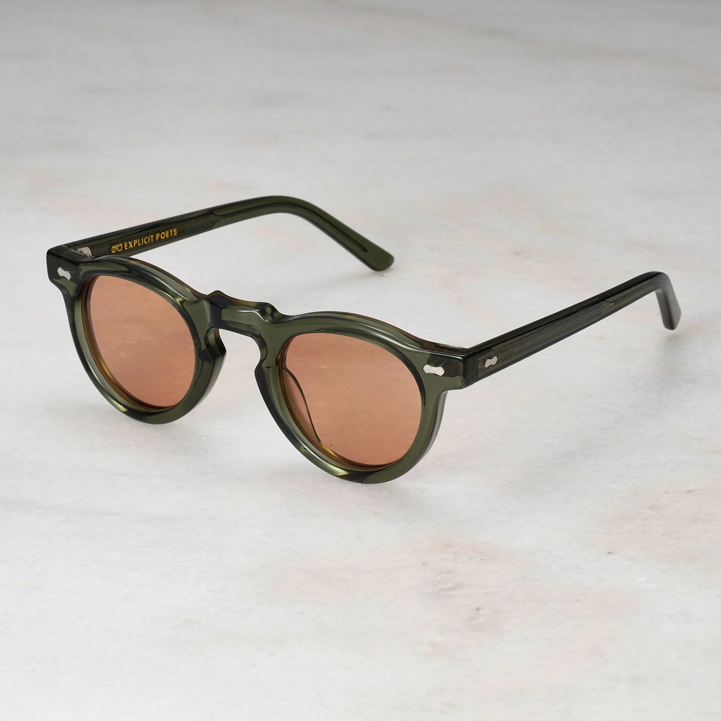 EXPLICIT POETS ALBERT GREEN-BROWN SUNGLASSES