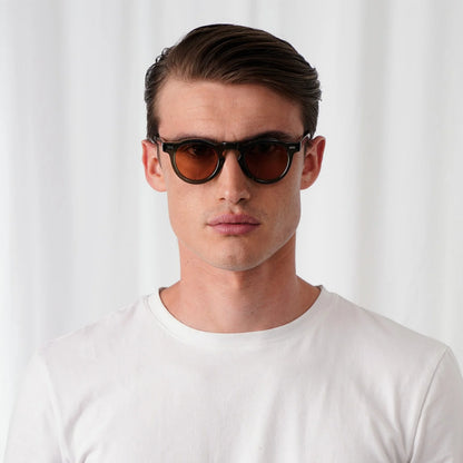EXPLICIT POETS ALBERT GREEN-BROWN SUNGLASSES