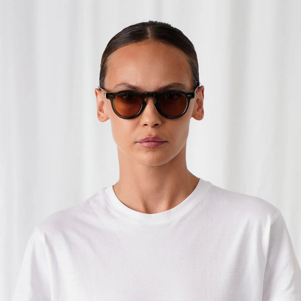 EXPLICIT POETS ALBERT GREEN-BROWN SUNGLASSES