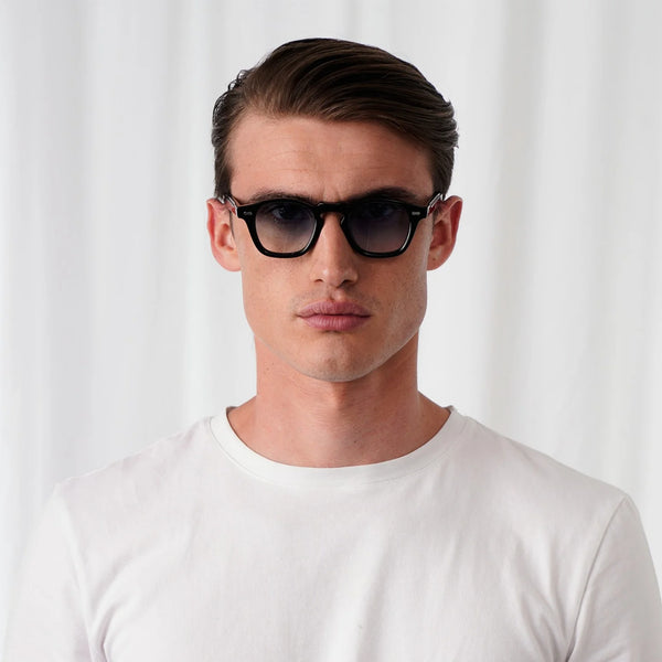 EXPLICIT POETS ANDREW CHAMPAGNE-GRADIENT BLUE SUNGLASSES