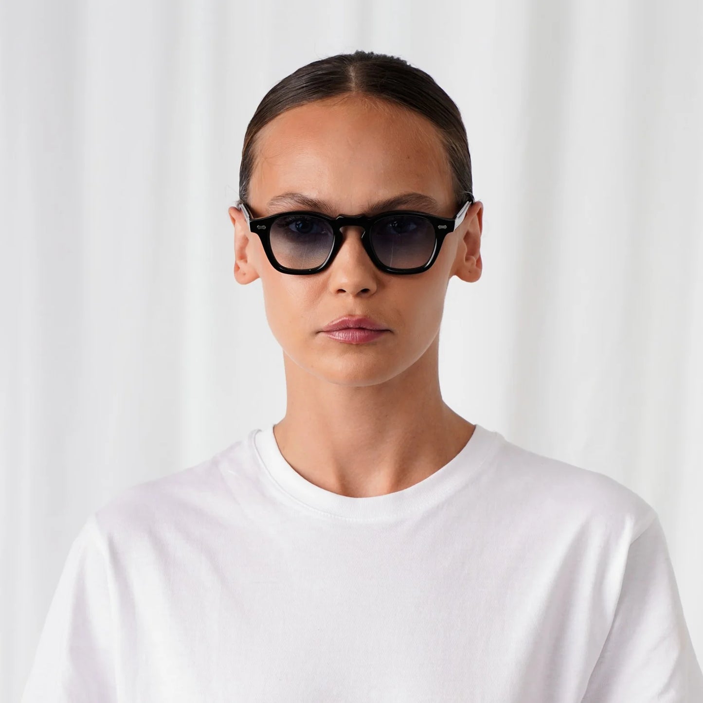 EXPLICIT POETS ANDREW CHAMPAGNE-GRADIENT BLUE SUNGLASSES