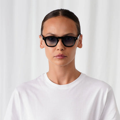 EXPLICIT POETS ANDREW CHAMPAGNE-GRADIENT BLUE SUNGLASSES
