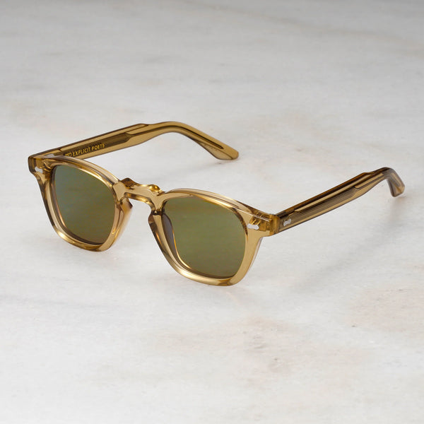 EXPLICIT POETS ANDREW CHAMPAGNE-GREEN SUNGLASSES