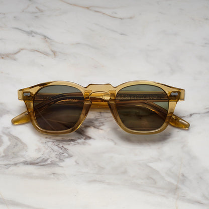 EXPLICIT POETS ANDREW CHAMPAGNE-GREEN SUNGLASSES
