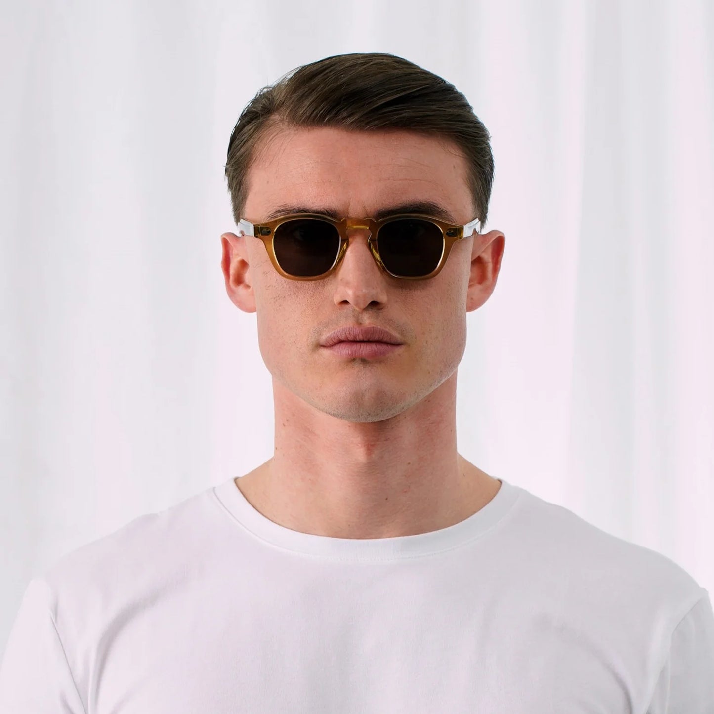 EXPLICIT POETS ANDREW CHAMPAGNE-GREEN SUNGLASSES