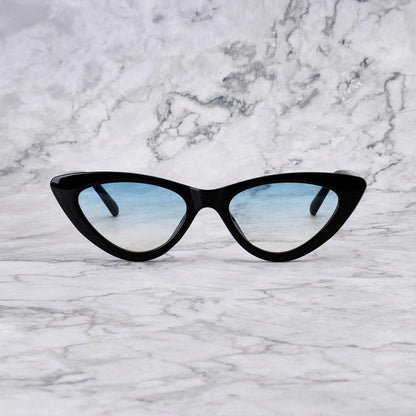 EXPLICIT POETS BELLA TORTOISE-GRADIENT BLUE SUNGLASSES