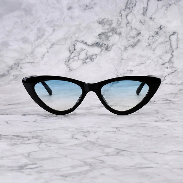 EXPLICIT POETS BELLA TORTOISE-GRADIENT BLUE SUNGLASSES