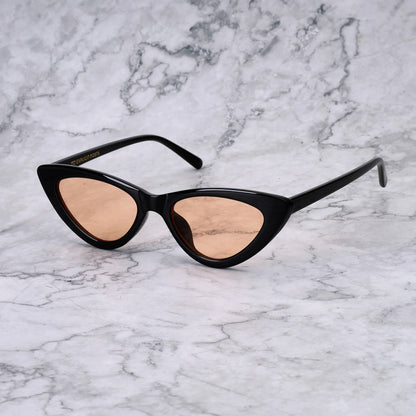 EXPLICIT POETS BELLA BLACK-PEACH SUNGLASSES