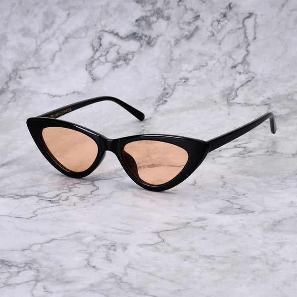 EXPLICIT POETS BELLA BLACK-PEACH SUNGLASSES