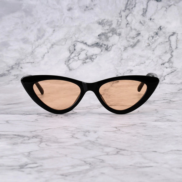 EXPLICIT POETS BELLA BLACK-PEACH SUNGLASSES