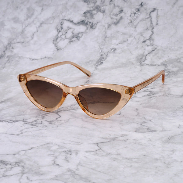 EXPLICIT POETS BELLA CHAMPAGNE-GRADIENT BROWN SUNGLASSES