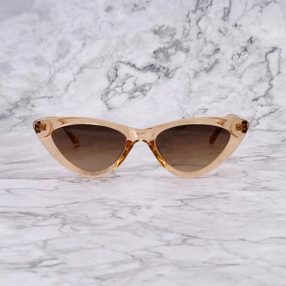 EXPLICIT POETS BELLA CHAMPAGNE-GRADIENT BROWN SUNGLASSES
