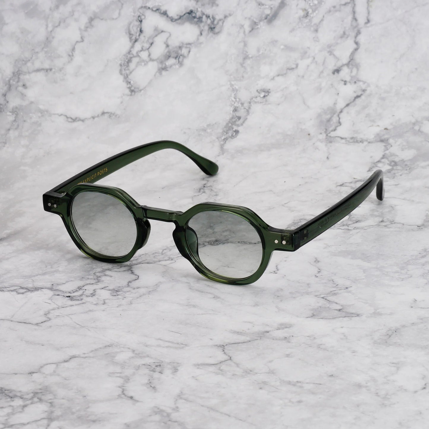 EXPLICIT POETS CHRIS GREEN-GRADIENT GREEN SUNGLASSES