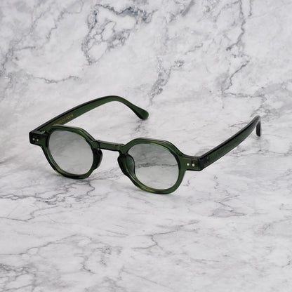 EXPLICIT POETS CHRIS GREEN-GRADIENT GREEN SUNGLASSES