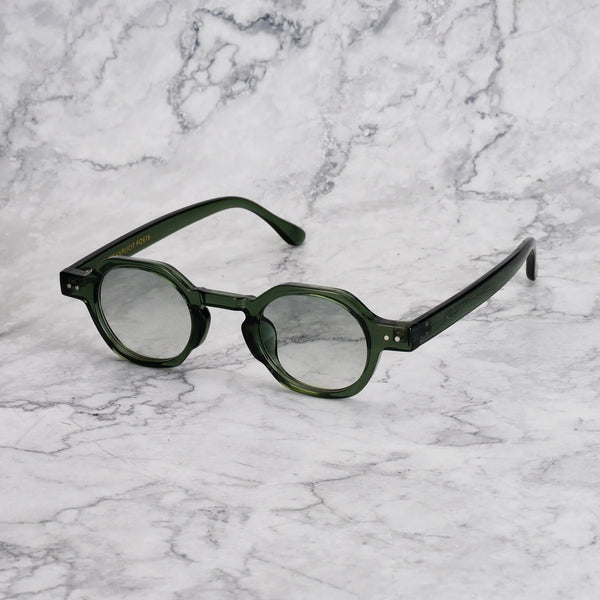 EXPLICIT POETS CHRIS GREEN-GRADIENT GREEN SUNGLASSES
