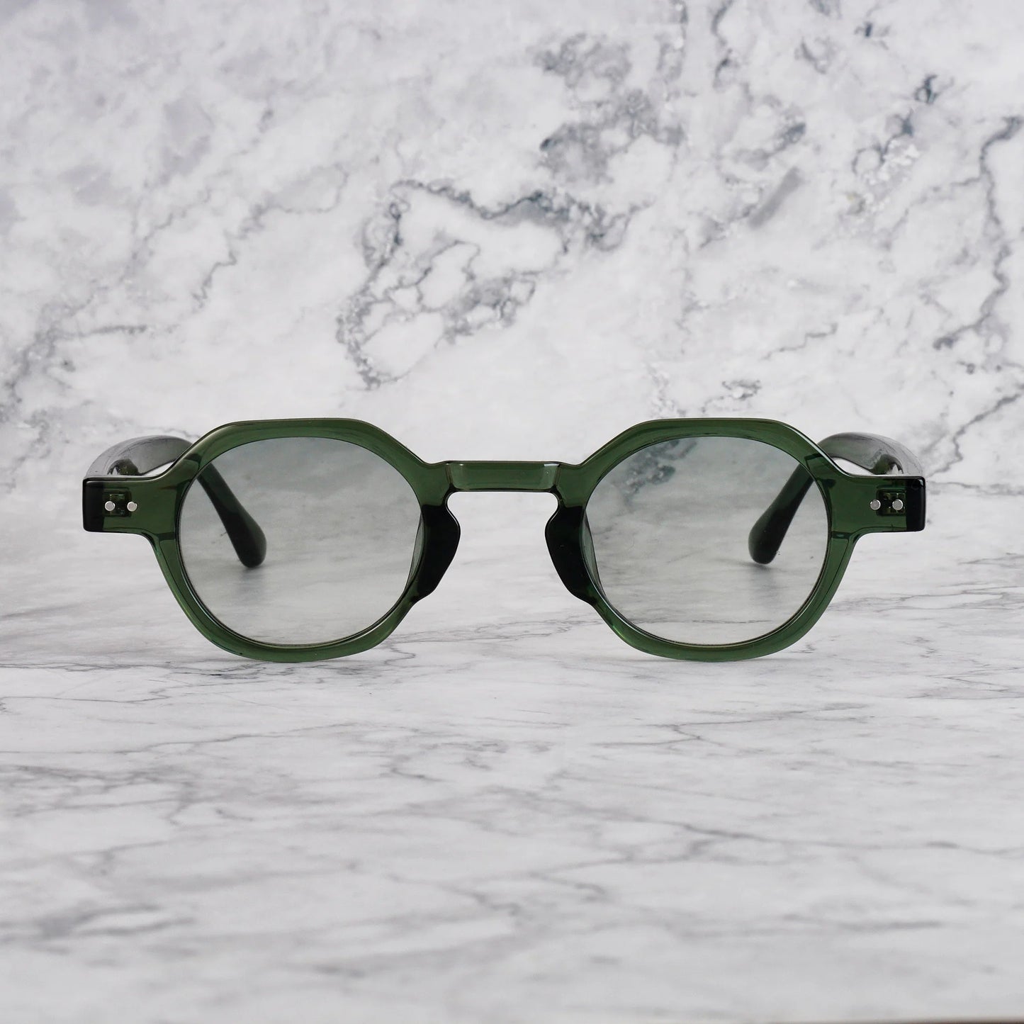 EXPLICIT POETS CHRIS GREEN-GRADIENT GREEN SUNGLASSES