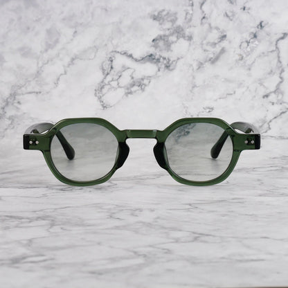 EXPLICIT POETS CHRIS GREEN-GRADIENT GREEN SUNGLASSES