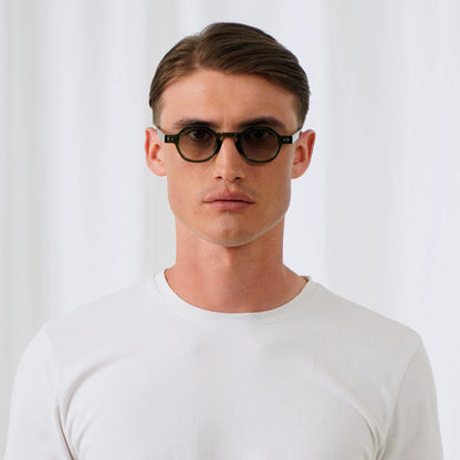 EXPLICIT POETS CHRIS GREEN-GRADIENT GREEN SUNGLASSES