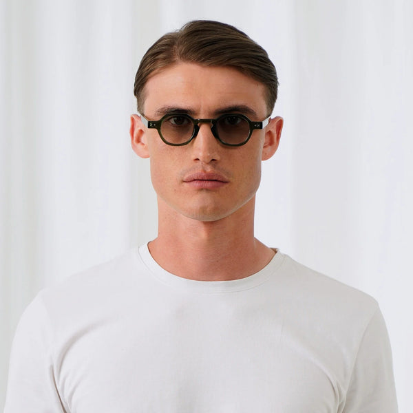 EXPLICIT POETS CHRIS GREEN-GRADIENT GREEN SUNGLASSES