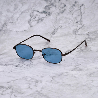 EXPLICIT POETS CRUZ MATTBRONZE-BLUE SUNGLASSES
