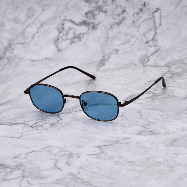 EXPLICIT POETS CRUZ MATTBRONZE-BLUE SUNGLASSES