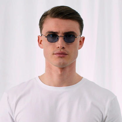 EXPLICIT POETS CRUZ MATTBRONZE-BLUE SUNGLASSES