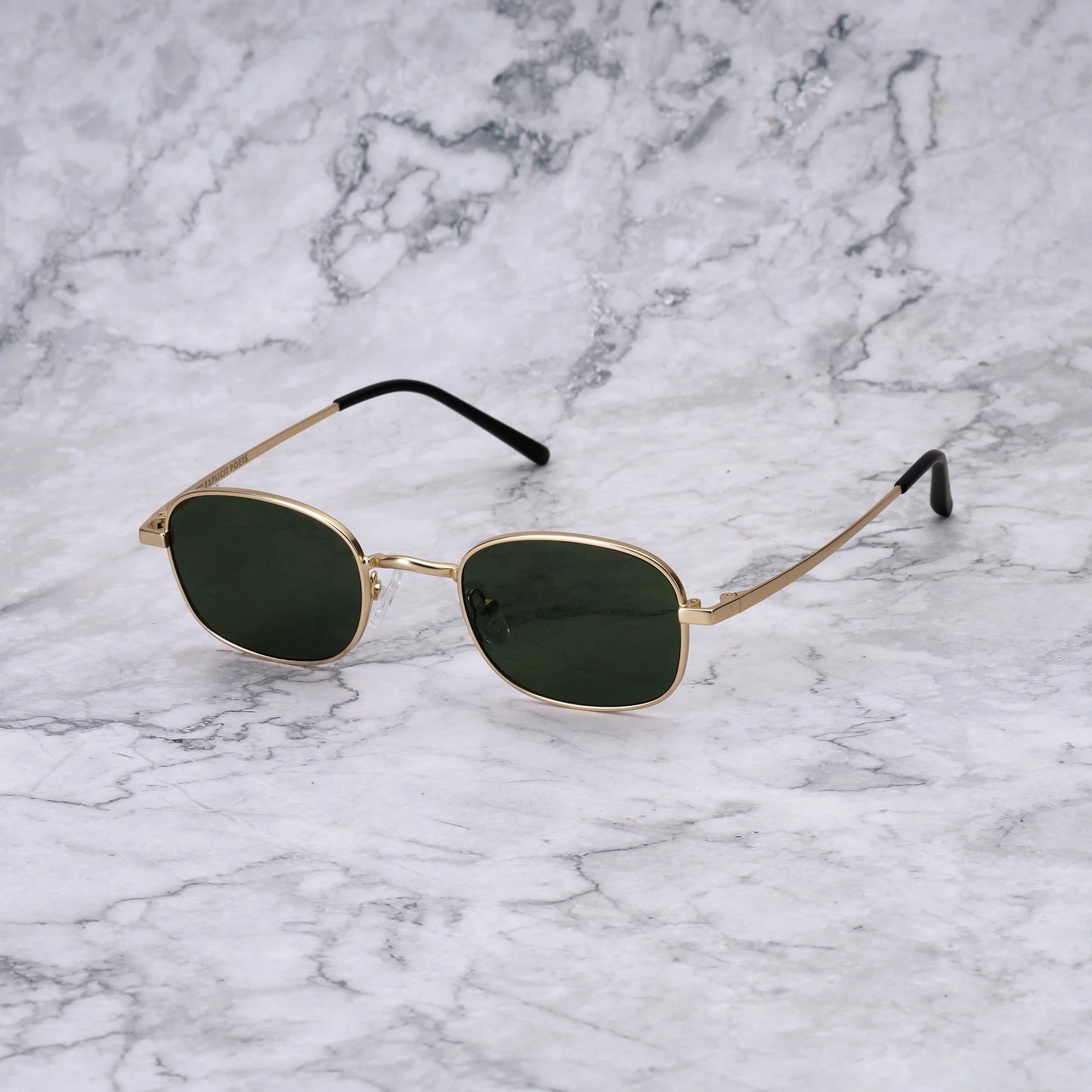 EXPLICIT POETS CRUZ MATTGOLD-GREEN SUNGLASSES