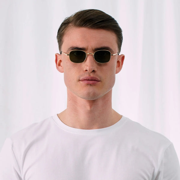 EXPLICIT POETS CRUZ MATTGOLD-GREEN SUNGLASSES