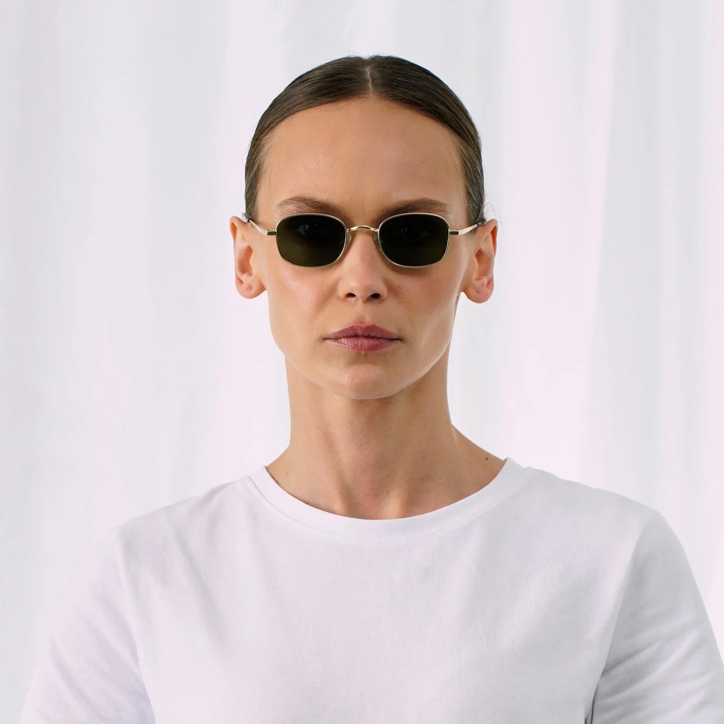 EXPLICIT POETS CRUZ MATTGOLD-GREEN SUNGLASSES