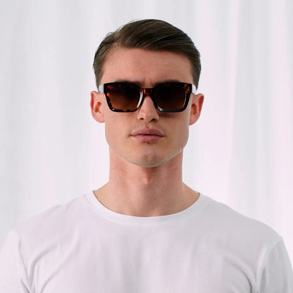 EXPLICIT POETS GRACE TORTOISE-GRADIENT BROWN SUNGLASSES