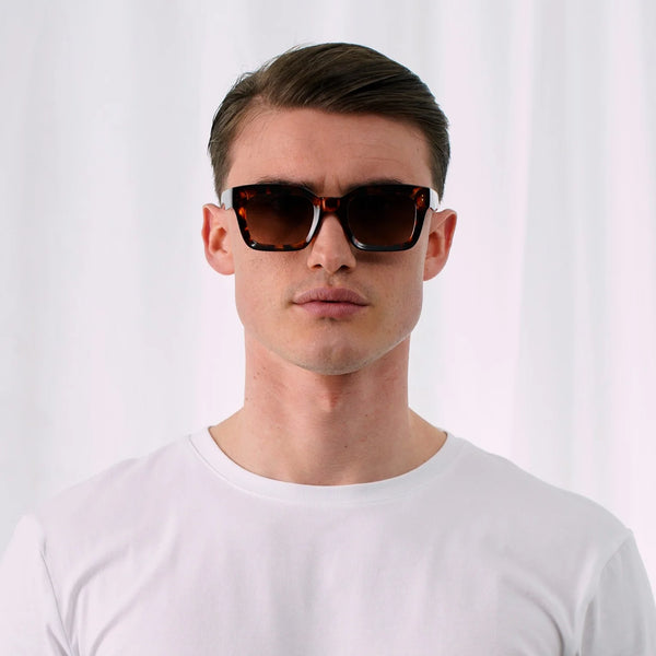EXPLICIT POETS GRACE TORTOISE-GRADIENT BROWN SUNGLASSES