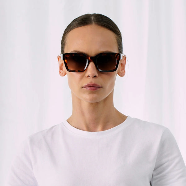 EXPLICIT POETS GRACE TORTOISE-GRADIENT BROWN SUNGLASSES