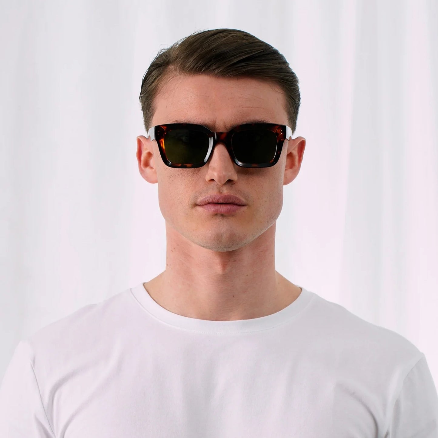 EXPLICIT POETS GRACE TORTOISE-GREEN SUNGLASSES
