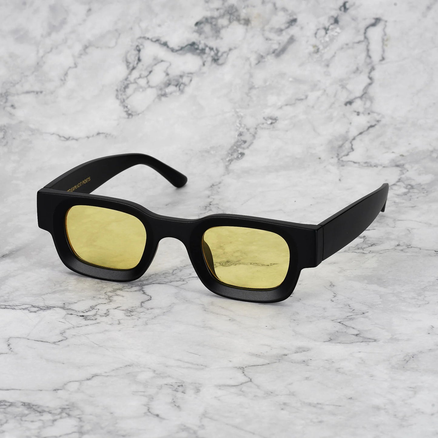 EXPLICIT POETS JIMMY MATTBLACK-YELLOW SUNGLASSES