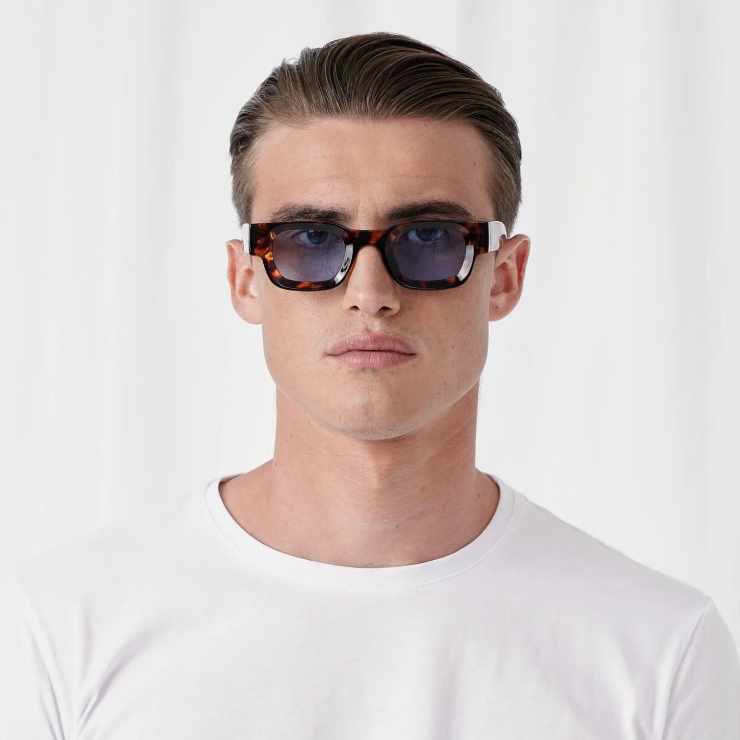 EXPLICIT POETS JIMMY TORTOISE-BLUE SUNGLASSES