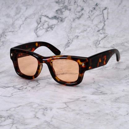 EXPLICIT POETS KAYA TORTOISE-PEACH SUNGLASSES