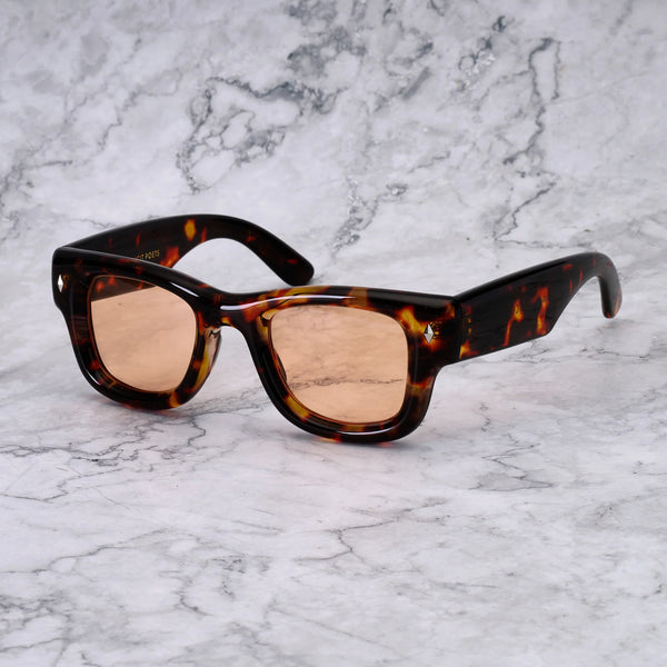 EXPLICIT POETS KAYA TORTOISE-PEACH SUNGLASSES