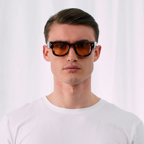 EXPLICIT POETS KAYA TORTOISE-PEACH SUNGLASSES