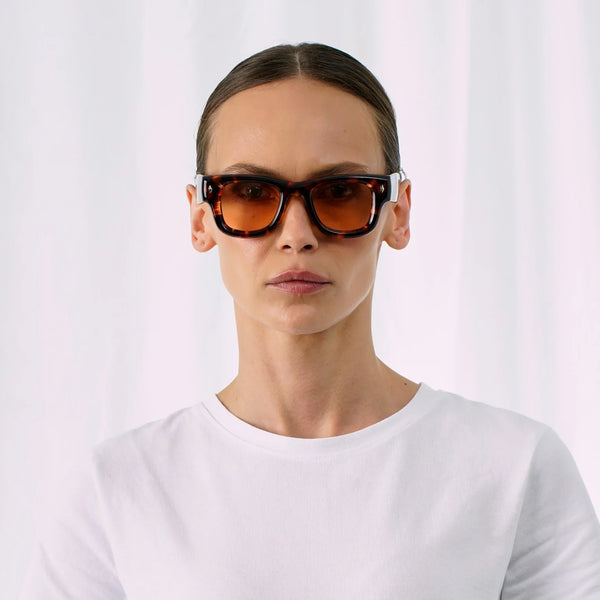 EXPLICIT POETS KAYA TORTOISE-PEACH SUNGLASSES
