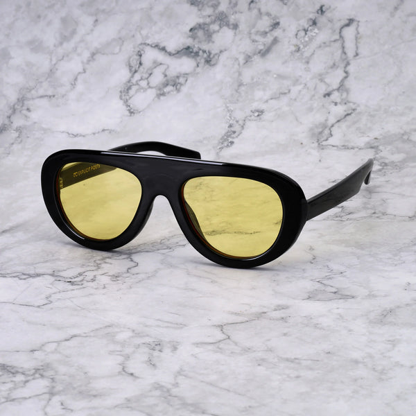 EXPLICIT POETS LENNY BLACK-YELLOW SUNGLASSES