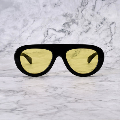 EXPLICIT POETS LENNY BLACK-YELLOW SUNGLASSES