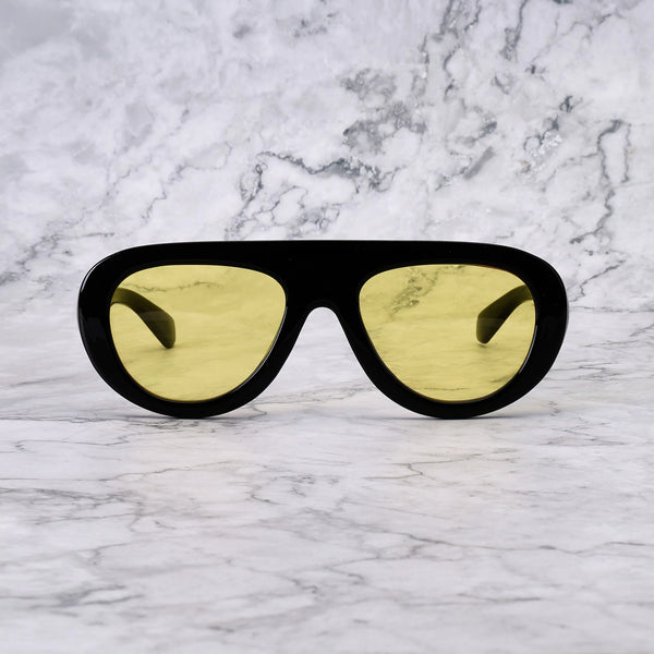 EXPLICIT POETS LENNY BLACK-YELLOW SUNGLASSES