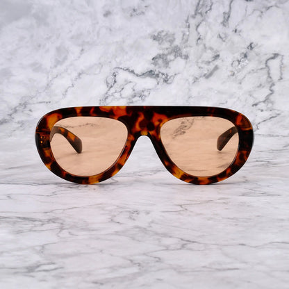 EXPLICIT POETS LENNY TORTOISE-PEACH SUNGLASSES