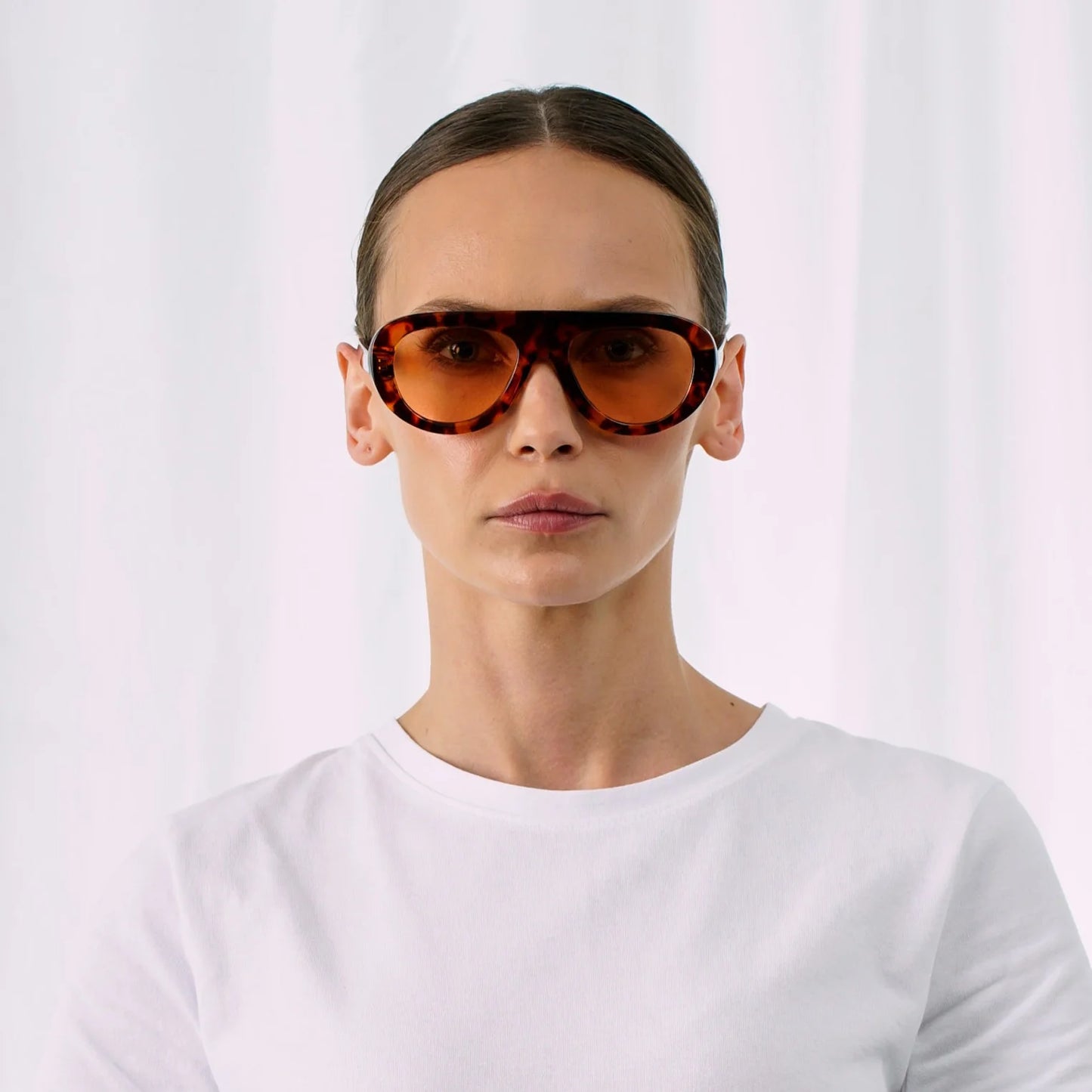EXPLICIT POETS LENNY TORTOISE-PEACH SUNGLASSES