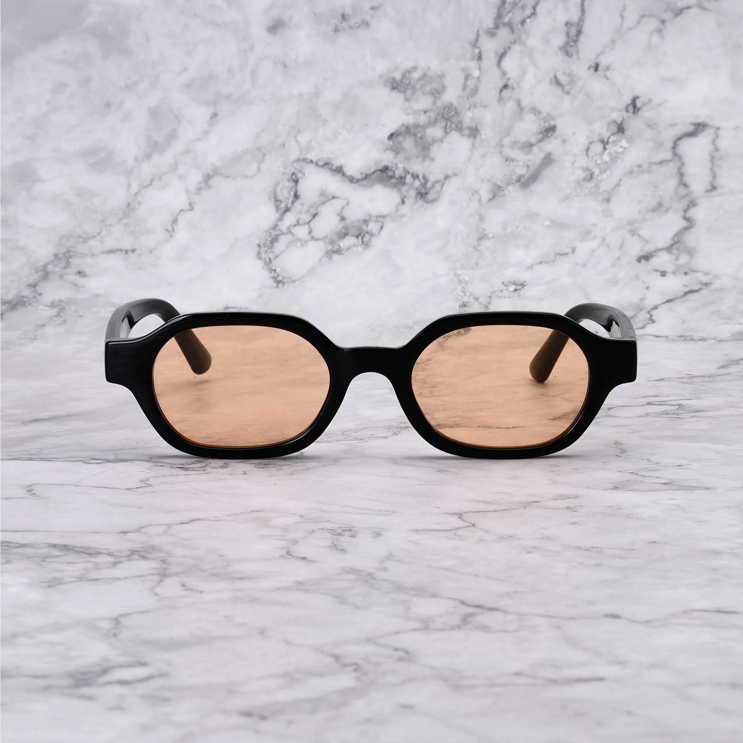 EXPLICIT POETS NICO BLACK-PEACH SUNGLASSES