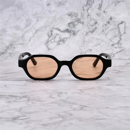 EXPLICIT POETS NICO BLACK-PEACH SUNGLASSES