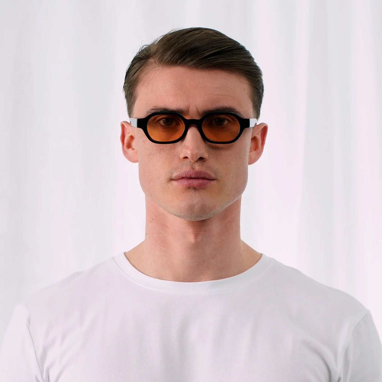 EXPLICIT POETS NICO BLACK-PEACH SUNGLASSES