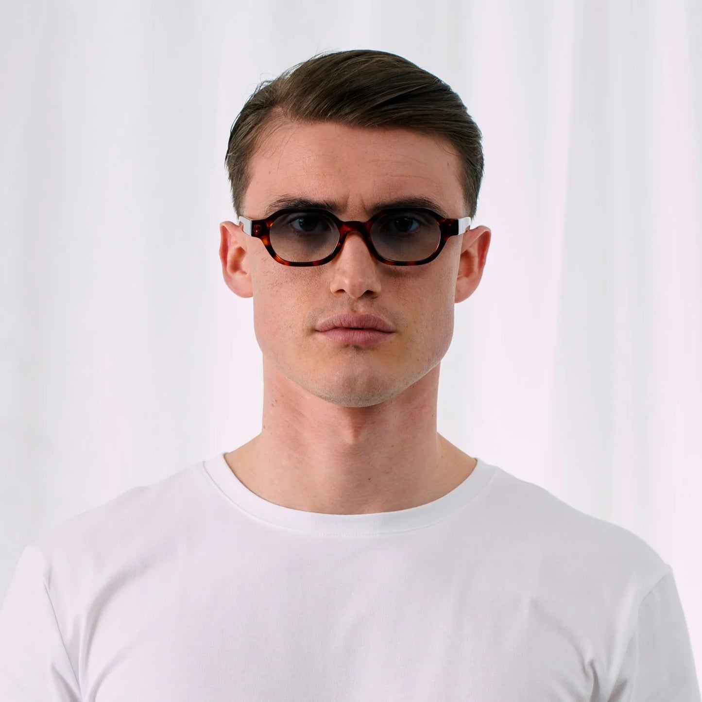 EXPLICIT POETS NICO TORTOISE-GRADIENT BLUE SUNGLASSES