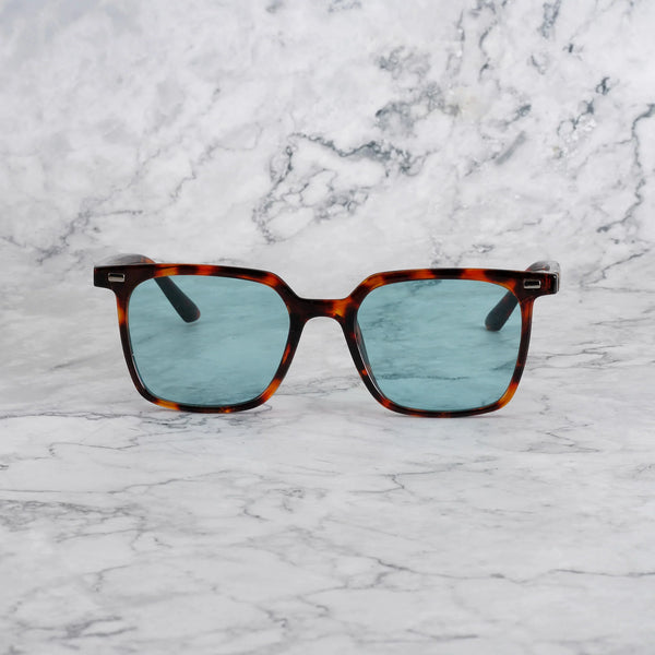 EXPLICIT POETS NOAH TORTOISE-TURQUOISE SUNGLASSES