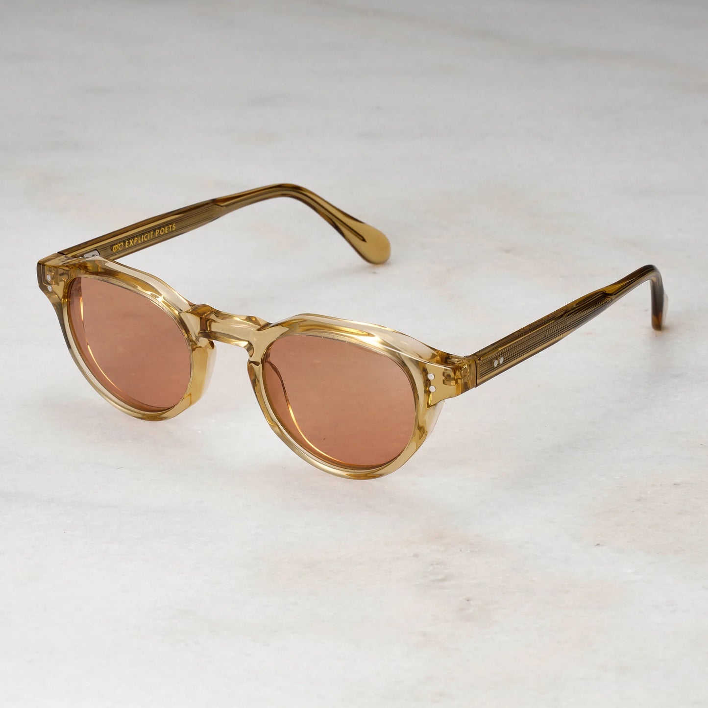 EXPLICIT POETS PETER CHAMPAGNE-BROWN SUNGLASSES